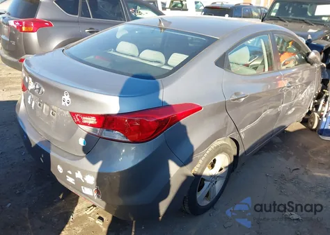 2011 Hyundai Elantra Gls (Ulsan Plant) from USA, damaged, VIN KMHDH4AE2BU112317